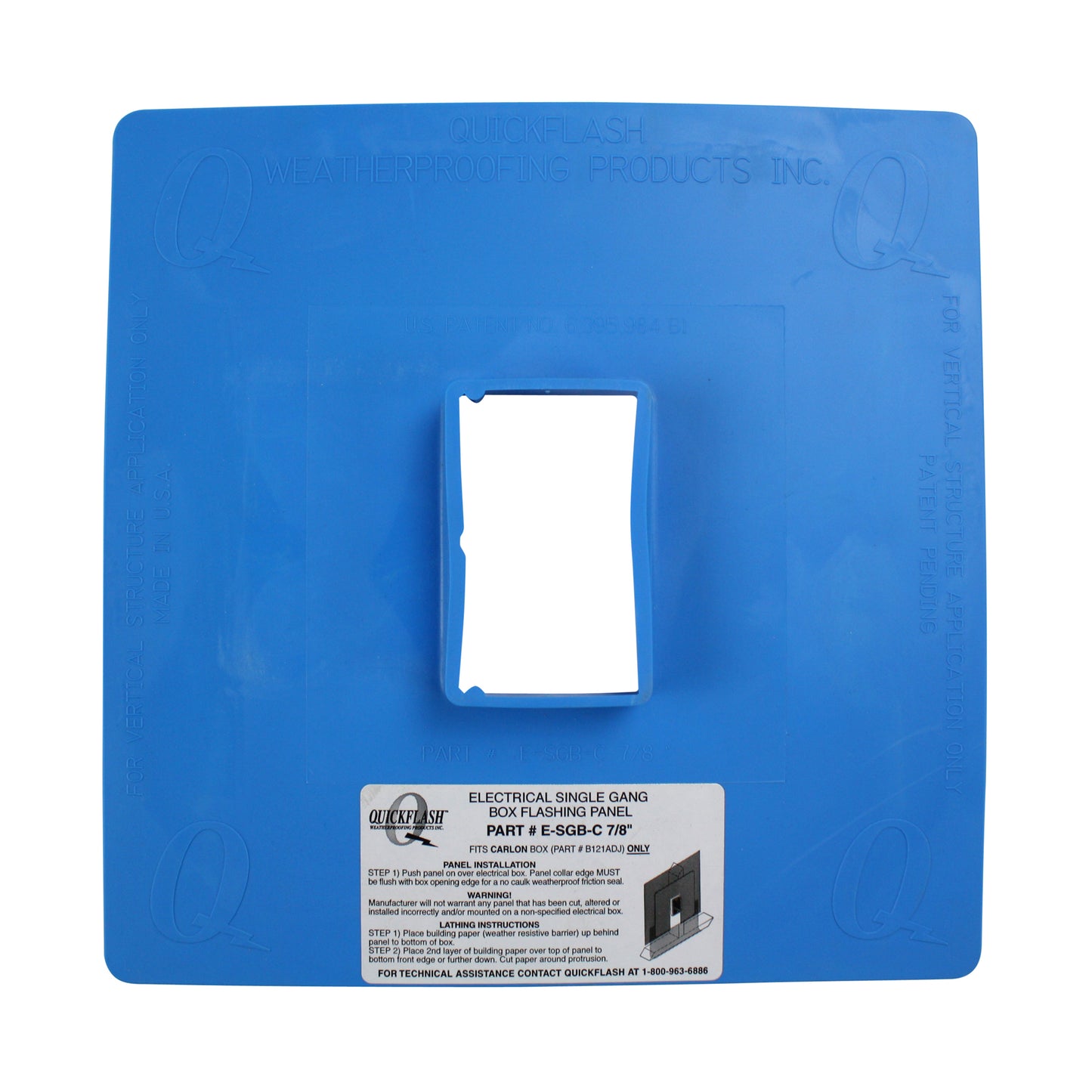 QuickFlash Weatherproofing Products Inc. E-SGB-C-7/8