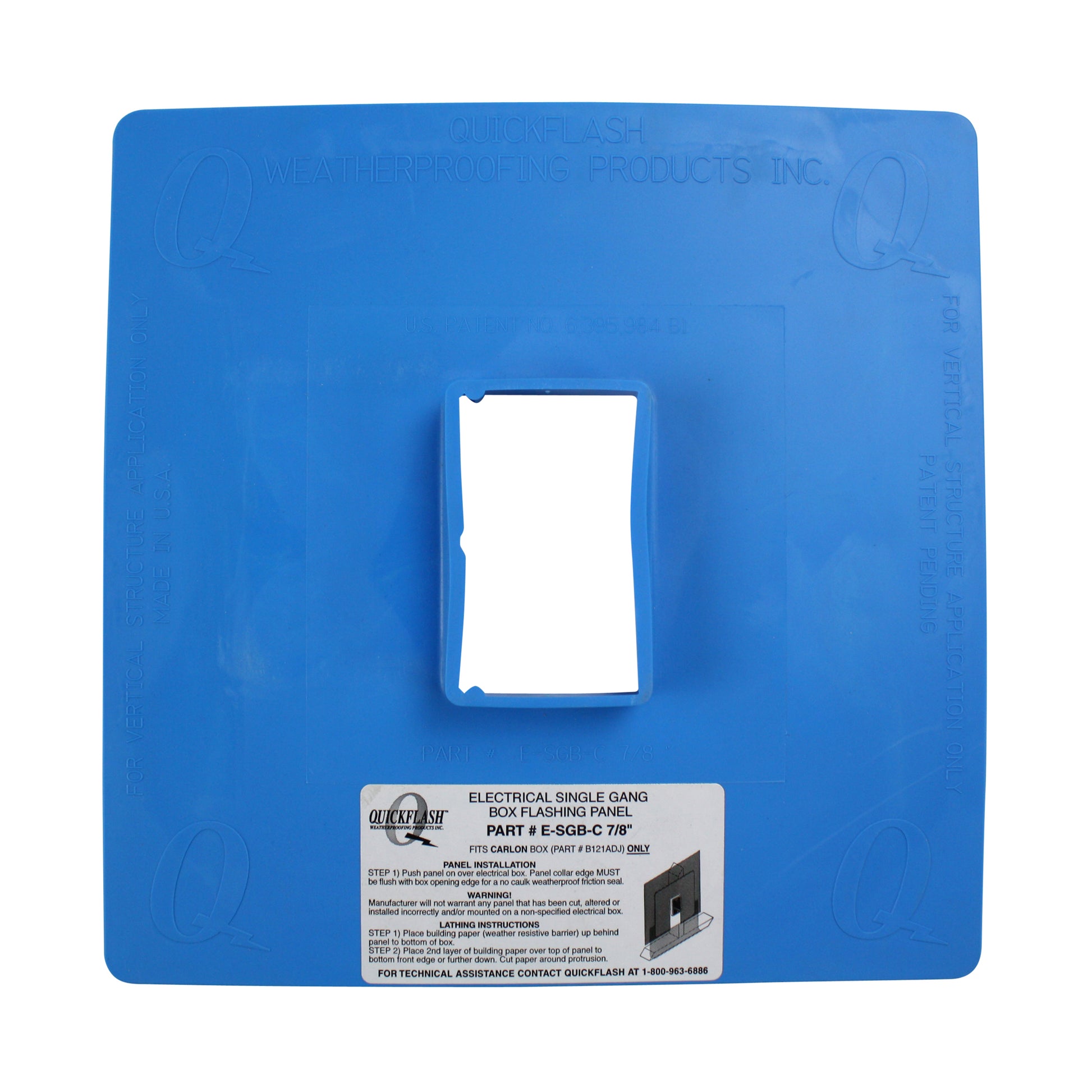 QuickFlash Weatherproofing Products Inc. E-SGB-C-7/8
