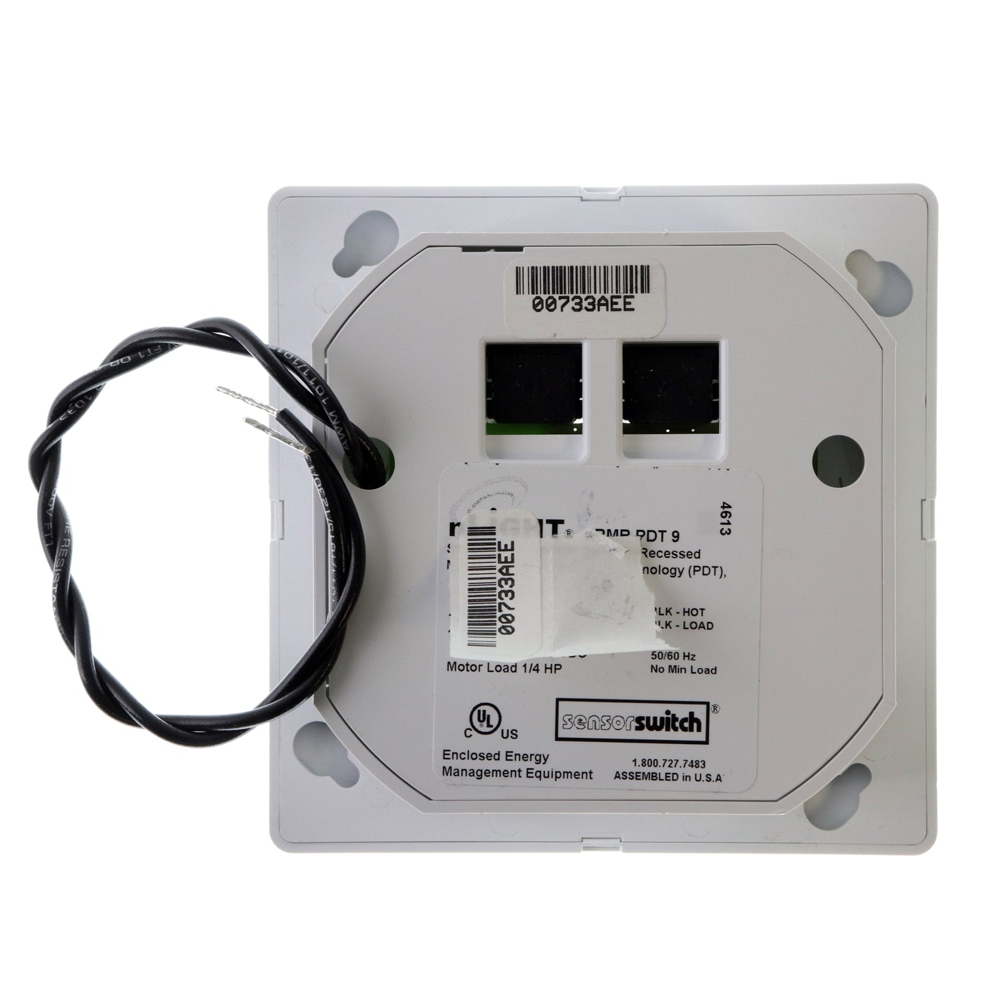 SENSOR SWITCH NRMR-PDT-9 NLIGHT DUAL-TECH RECESSED OCCUPANCY SENSOR, 1 ...