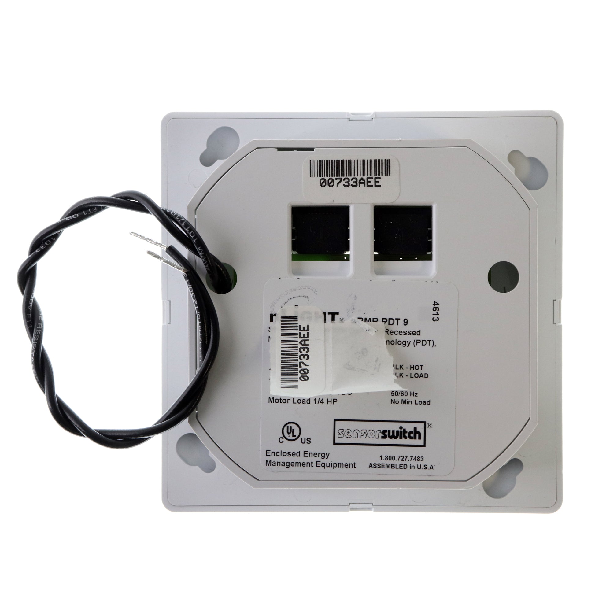 SENSOR SWITCH NRMR-PDT-9 NLIGHT DUAL-TECH RECESSED OCCUPANCY SENSOR, 1 ...