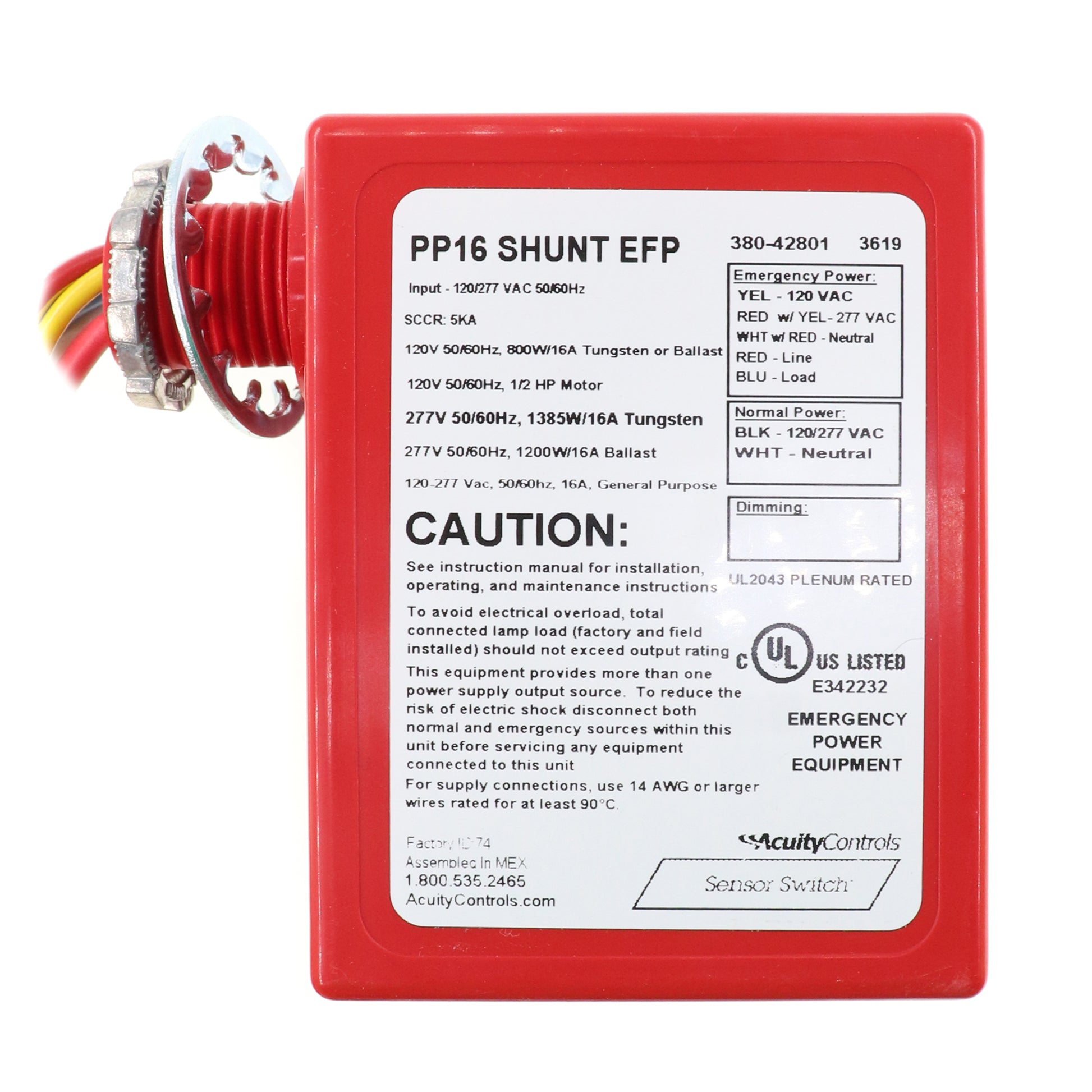 Sensor Switch PP16-SHUNT-EFP