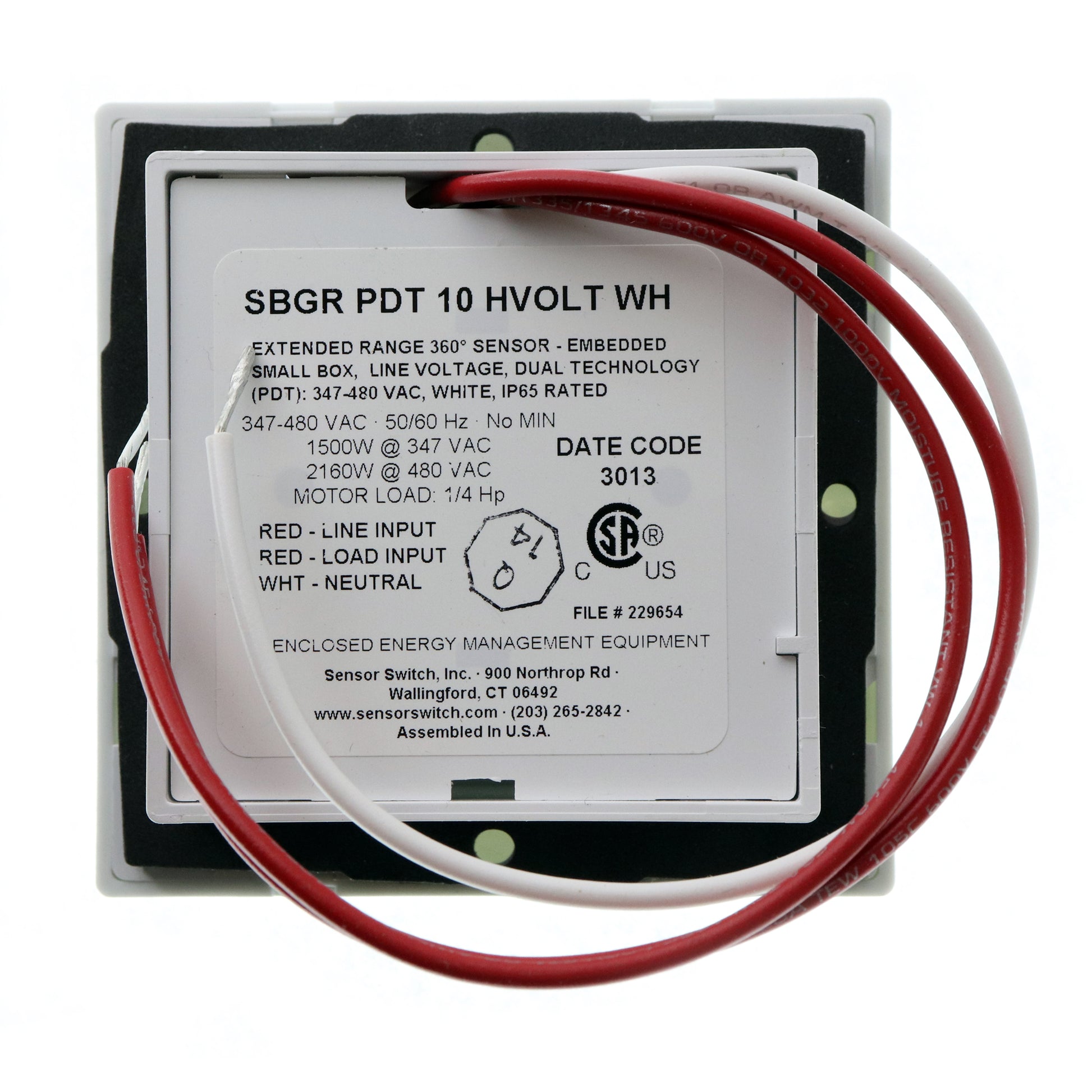 Sensor Switch SBGR PDT 10 HVOLT WH