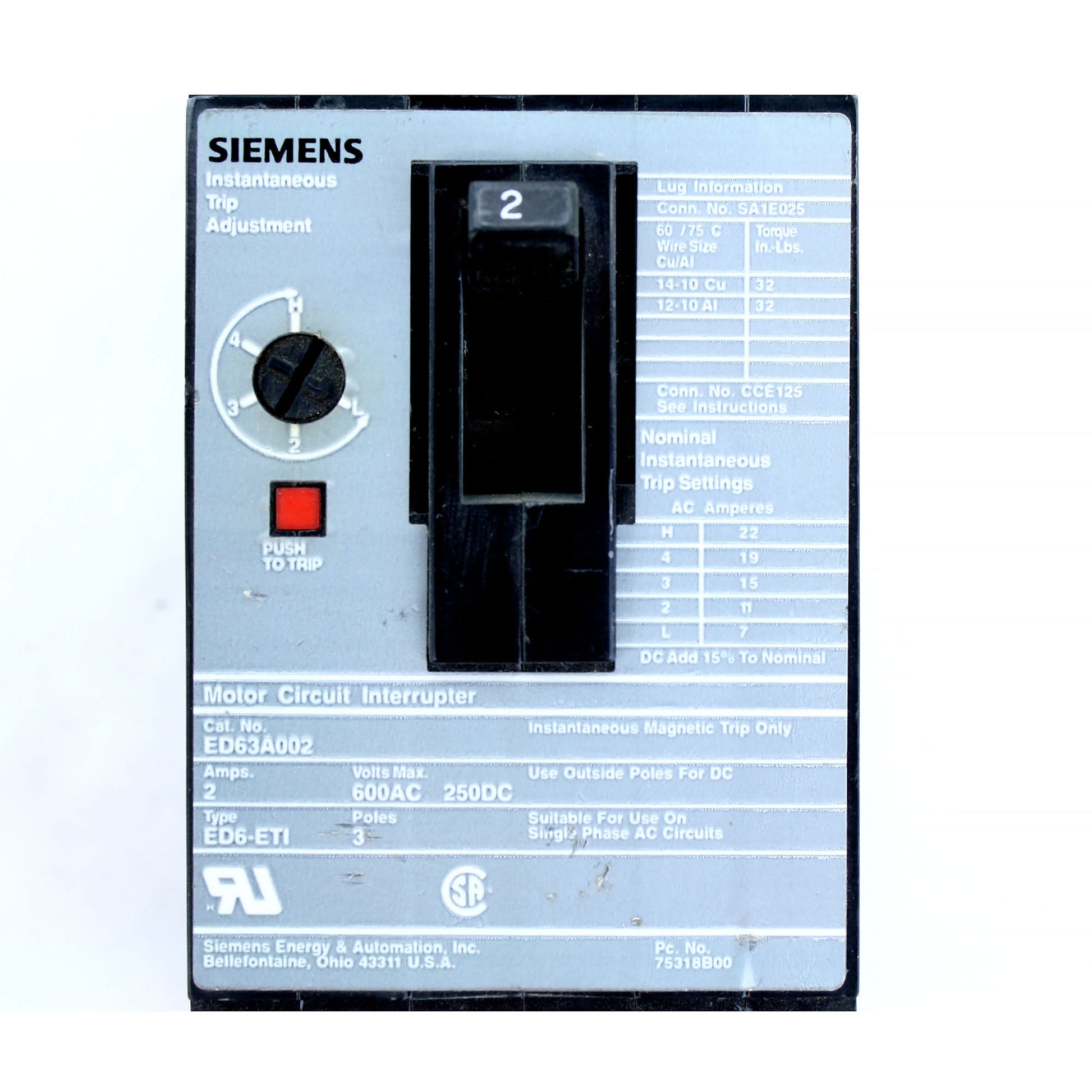 Siemens ED63A002