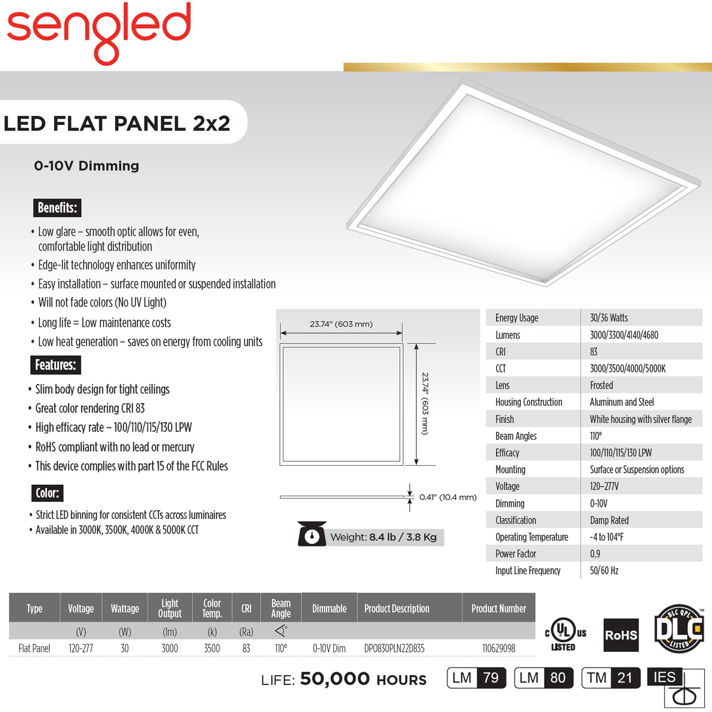 Sengled DPO830PLN22D835