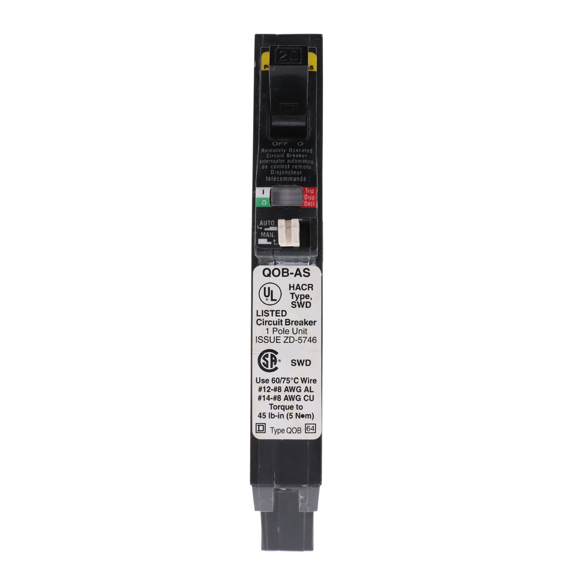Square D QOB120AS