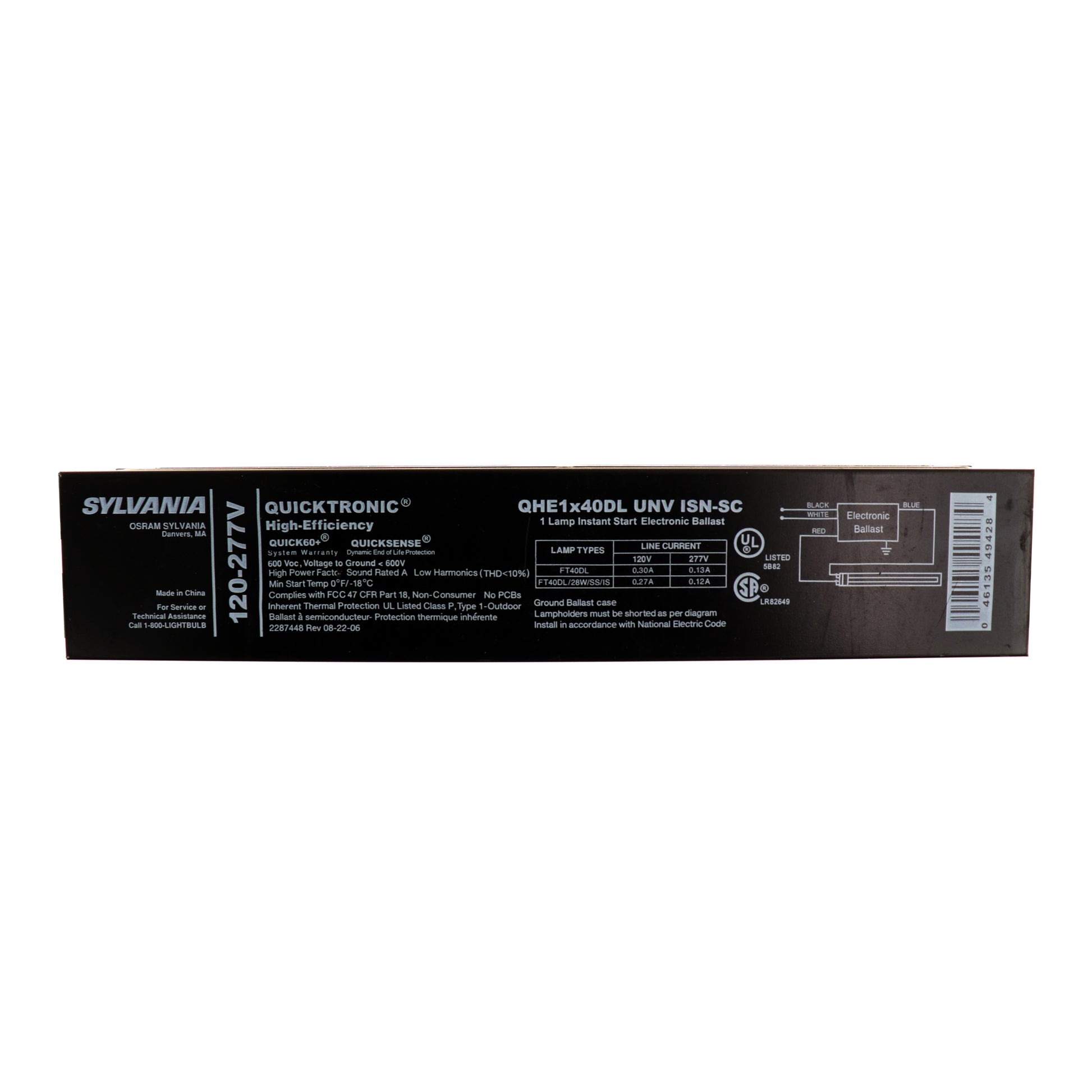 Sylvania QHE1X40DL-UNV-ISN-SC