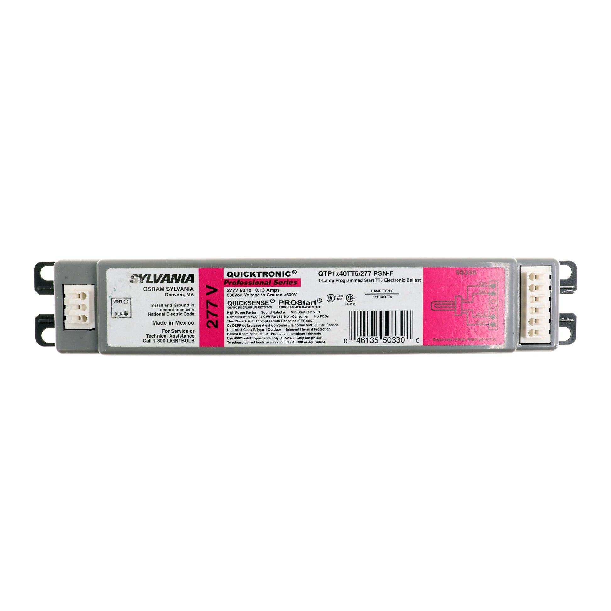 Sylvania QTP1X40TT5/277-PSN-F