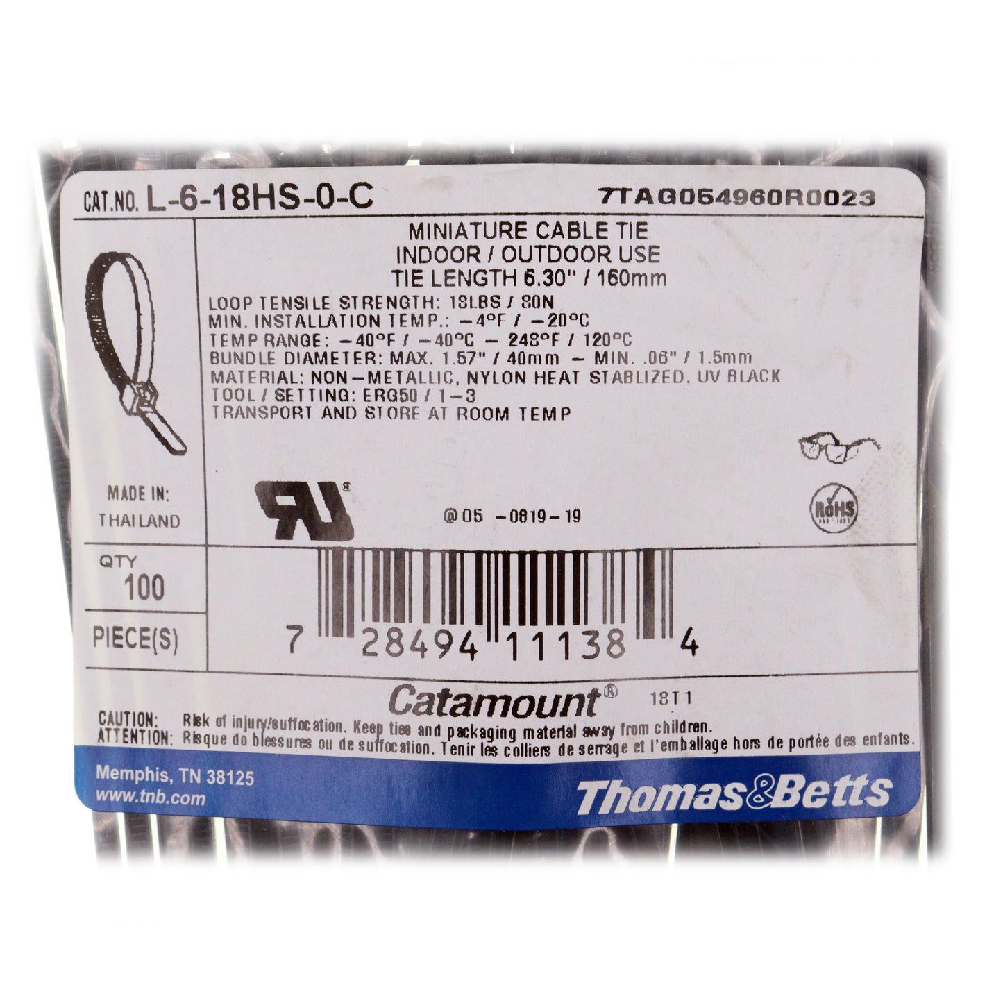 Thomas & Betts L-6-18HS-0-C